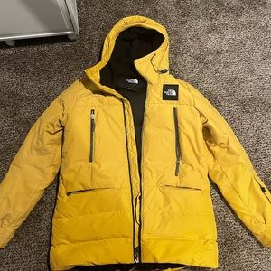 The North Face yellow jacket